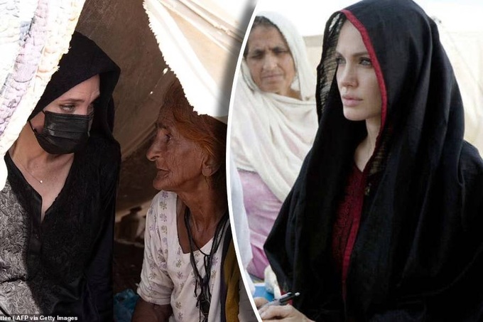 Angelina Jolie đến thăm nạn nhân lũ lụt ở Pakistan và phát ngôn đầy xót xa