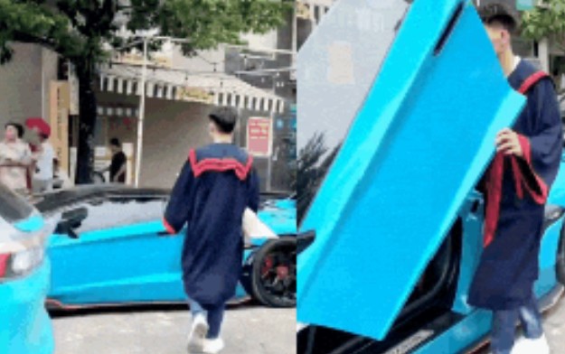 Sự thật chàng trai lái Lamborghini đi tốt nghiệp Đại học ở Hà Nội hút 10 triệu view